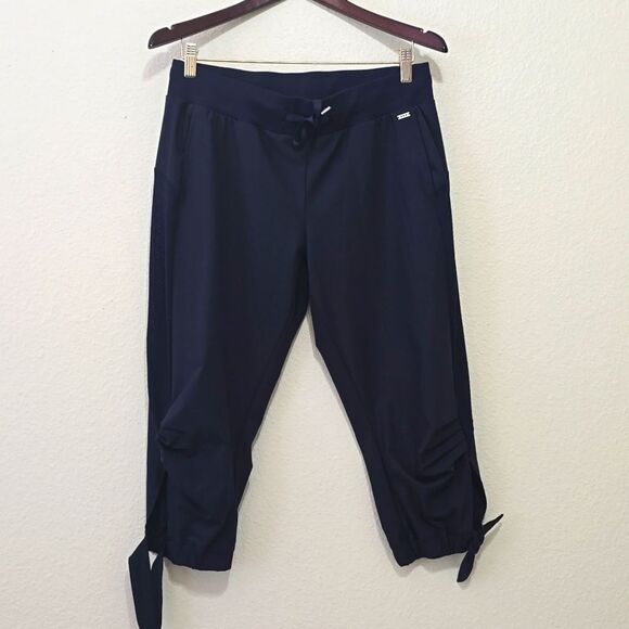 Lorna Jane Fit Activewear  Ankle Joggers Track Pant Navy Size Small - Picture 1 of 13